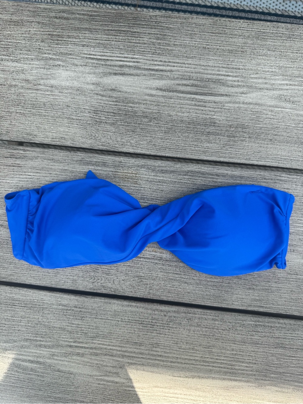 Victoria's Secret Royal Blue Twist Bandeau Bikini Top